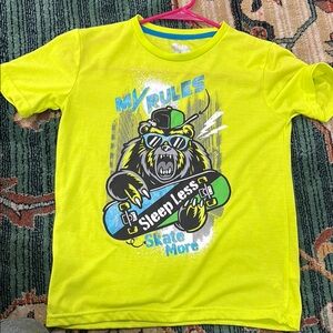 Kids Lime Green Graphic T-Shirt